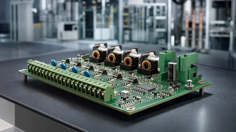 Precision industrial battery monitoring module installed inside a high voltage energy storage enclosure