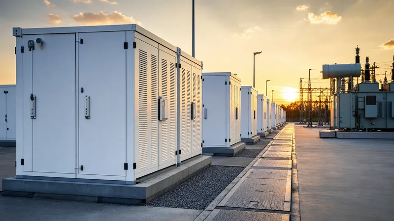 Industrial energy storage battery power cycle testing on LFP containerised modules