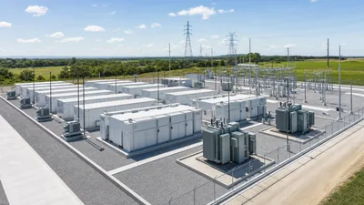 Utility-scale BESS installation complying with modern battery storage policy updates and interconnection standards