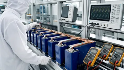 Factory testing of cheap LiFePO4 batteries and Grade A prismatic cells in an industrial laboratory.