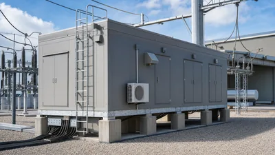 Prefabricated electrical houses equipped with medium-voltage switchgear and battery backup