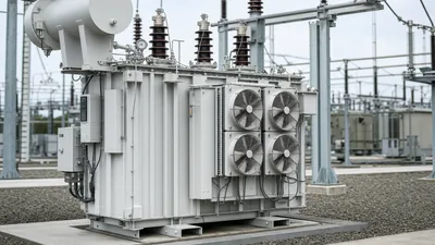 Close-up of a three-phase power transformer nameplate illustrating how are transformers rated in kVA and thermal limits