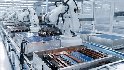 Industrial high-density nmc battery module assembly with prismatic cells and busbars