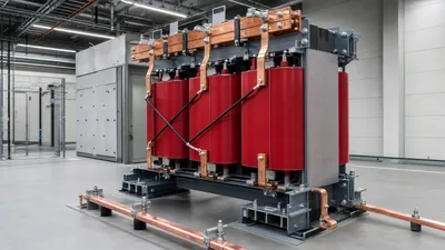 Industrial dry-type step down converter installed in an electrical equipment room