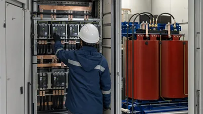 Transformer breaker size chart reference showing circuit breaker installation and electrical switchgear wiring