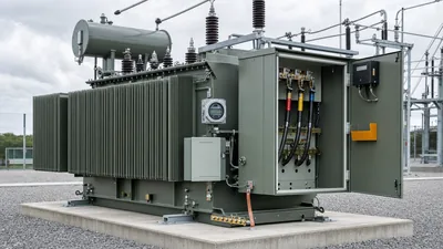 Industrial transformer cost breakdown and three-phase substation unit on site