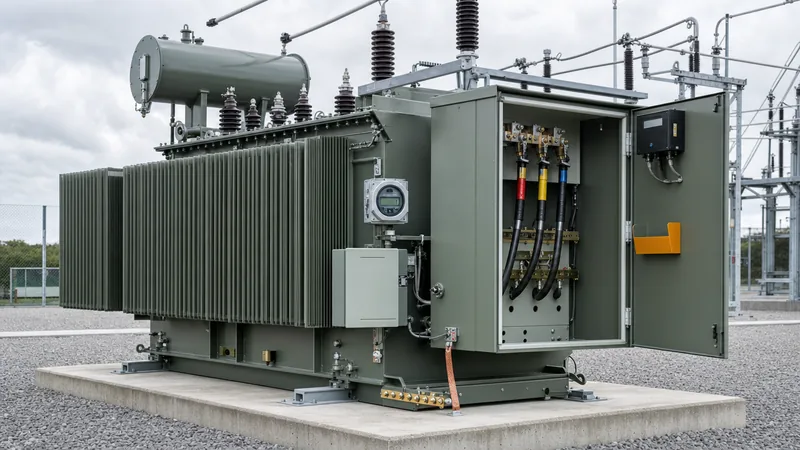 Industrial transformer cost breakdown and three-phase substation unit on site