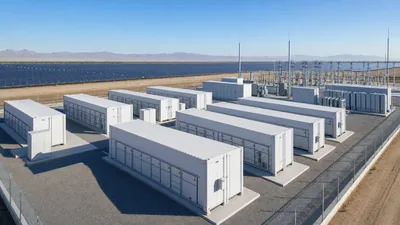 Utility scale energy storage system integrated with solar farm and substation transformers