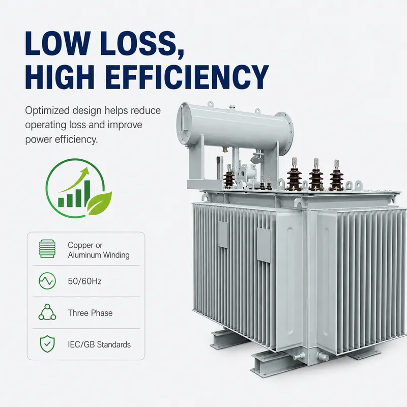 100–1600kVA 11/13.8/22/30/33kV Three-Phase Oil-Immersed Power Transformer — safety and protection features