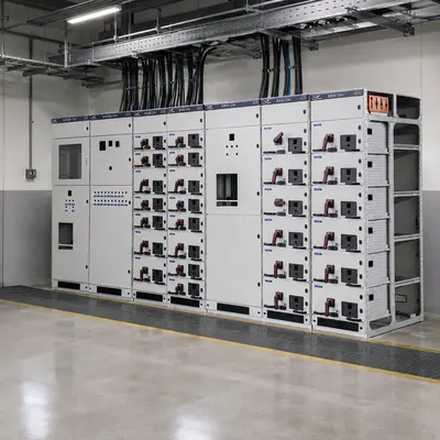 1000V Low Voltage Withdrawable Switchgear Panel (1600A, IP65, Galvanized Steel) installed on site