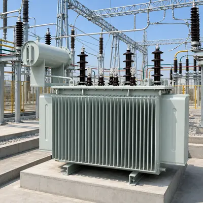 11/33kV Three-Phase Oil-Immersed Power Transformer (1000kVA–10MVA, Copper Winding) installed on site