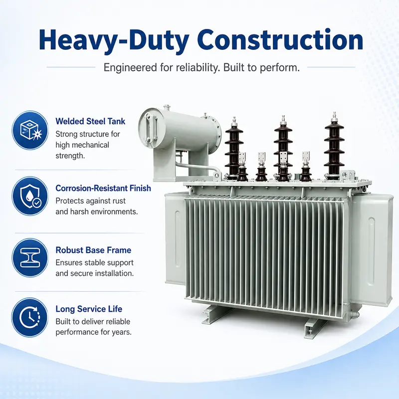 11/33kV Three-Phase Oil-Immersed Power Transformer (1000kVA–10MVA, Copper Winding) — typical application