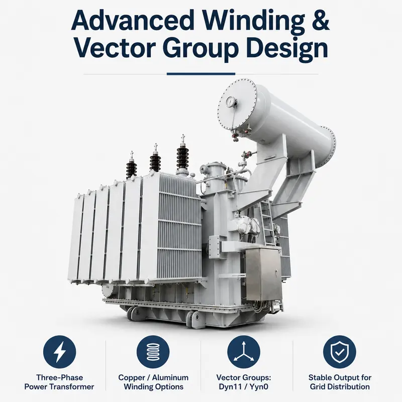110 kV Three-Phase Oil-Immersed Power Transformer 15 / 20 / 25 MVA — safety and protection features