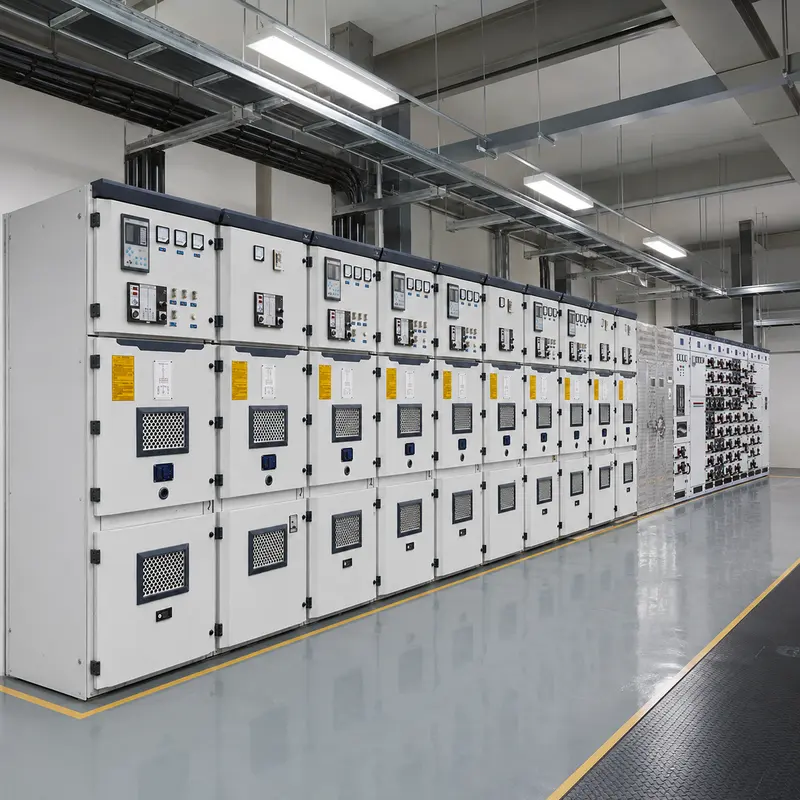 12kV Armored Withdrawable Metal-Clad Switchgear, 4000A (Indoor, IP-rated) installed on site