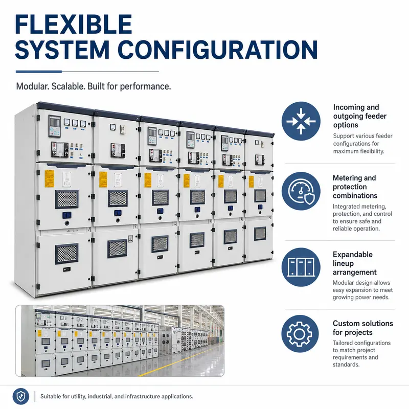 12kV Armored Withdrawable Metal-Clad Switchgear, 4000A (Indoor, IP-rated) — safety and protection features