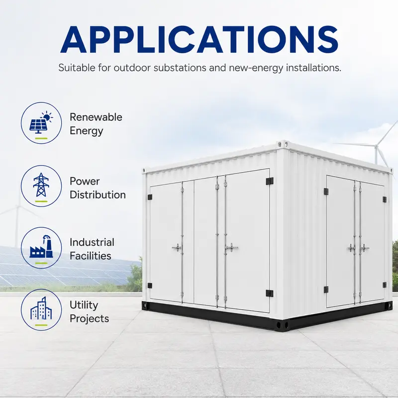 1600 kVA 10/0.4 kV Prefabricated Container Box Substation — typical application