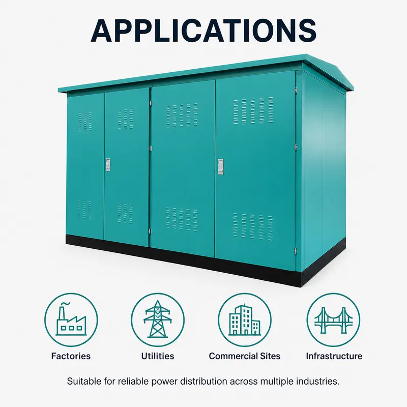 1600 kVA 12/0.4 kV Compact Box Substation — typical application