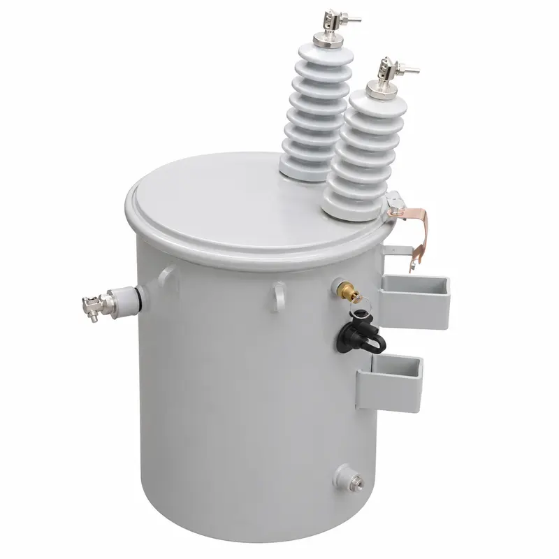 167 kVA Low-Loss Toroidal Single-Phase Pole-Mounted Distribution Transformer — product photo on white background