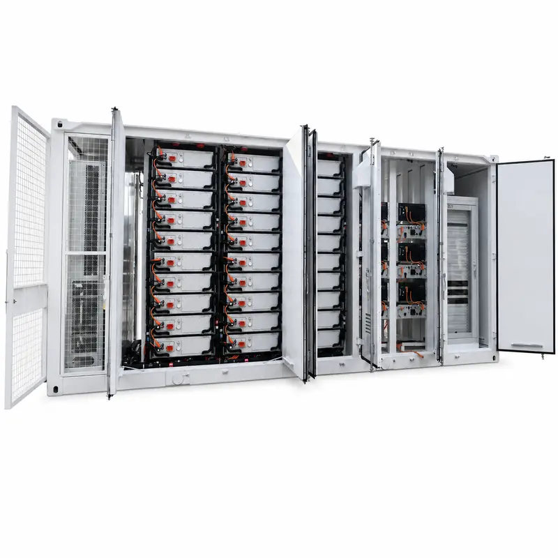 20ft/40ft Containerized Energy Storage System (1–5MWh, Liquid-Cooled BESS, IP67) — product photo on white background