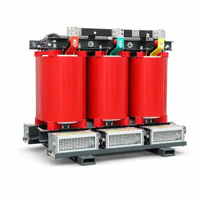 250–1250kVA Three-Phase Dry-Type Step-Down Transformer (10–13.8kV / 400V, Fireproof) — product photo on white background