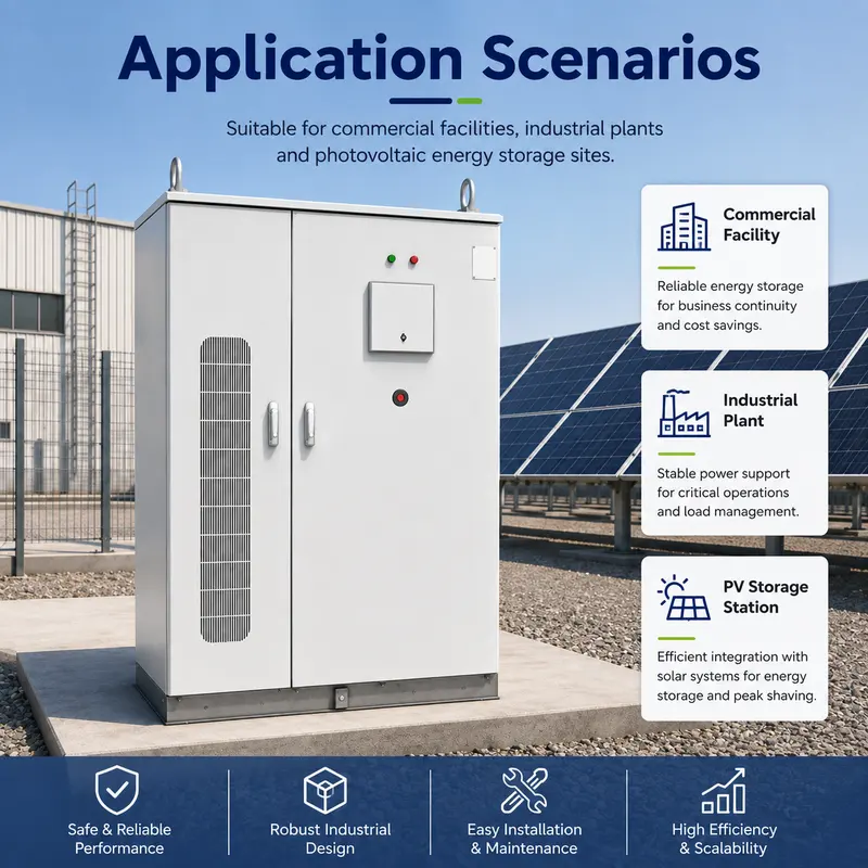 30–240kW Liquid-Cooled Integrated Solar & Industrial Energy Storage Cabinet — typical application