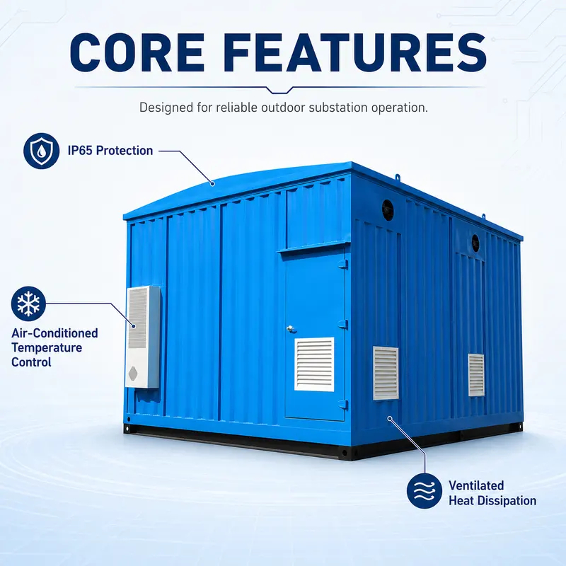 33 kV Containerized Substation with IEC Switchgear — safety and protection features