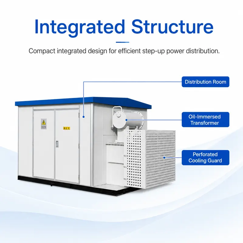 35/10 kV New-Energy Prefabricated European Box Substation — construction and materials detail