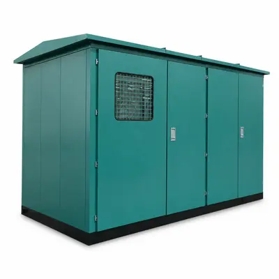 4000 / 5000 kVA 25–35 kV Oil-type Compact Box Substation — product photo on white background
