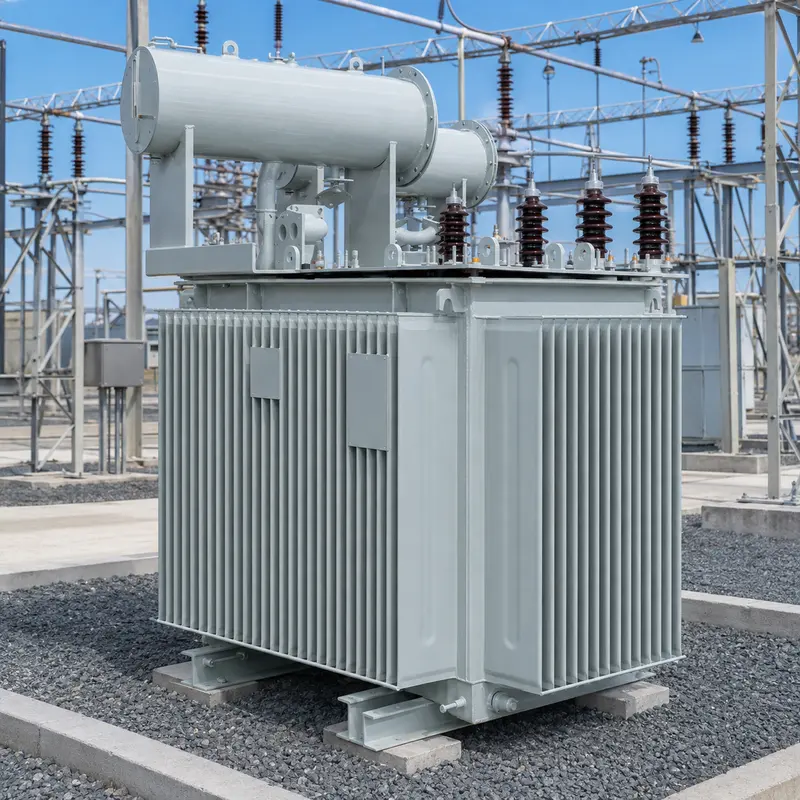 500kVA & 1000kVA MV/HV Three-Phase Oil-Immersed Distribution Transformer (6kV–35kV) installed on site