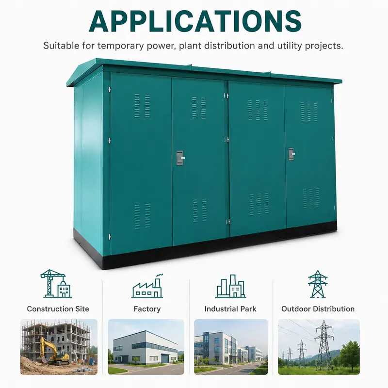 600 / 800 kVA 25 kV Movable Complete Box Substation — typical application