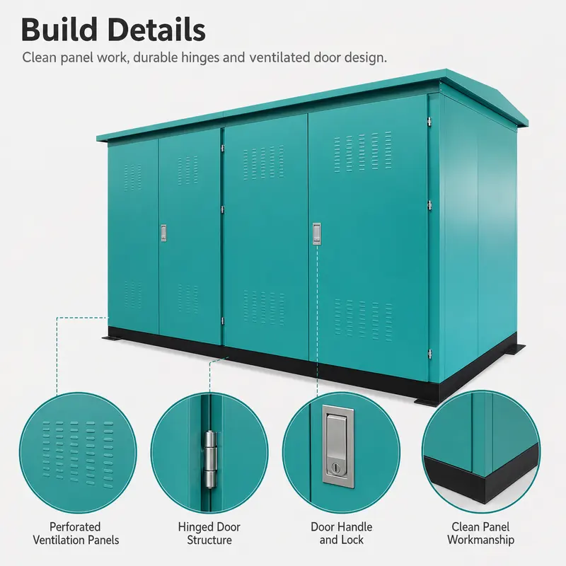 630 kVA 33 kV Compact Power Distribution Substation — workmanship detail