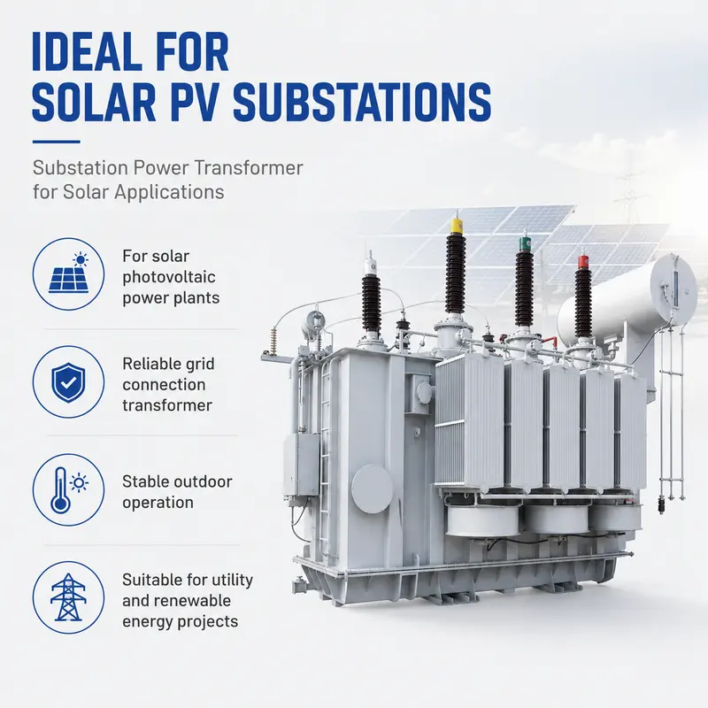 66 kV Oil-Immersed Pure-Copper Solar PV Power Transformer (40 MVA) — typical application