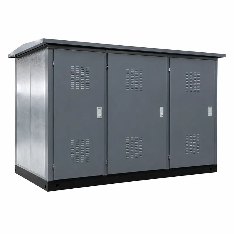 800 kVA 15/0.4 kV EEU-Standard Compact Box Substation — product photo on white background
