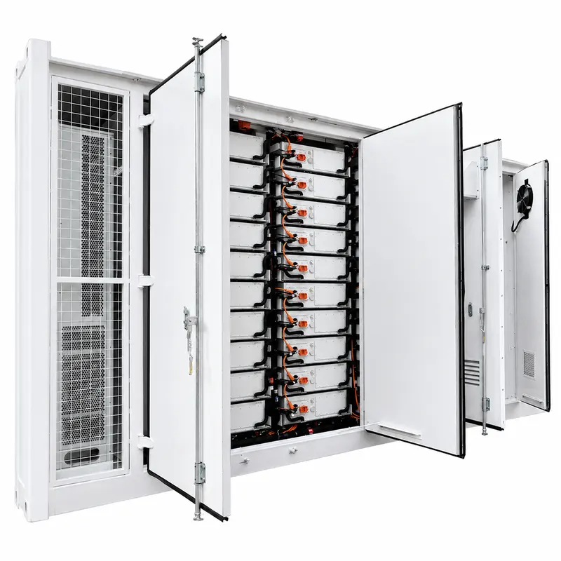BESS LiFePO4 Battery Container, 1MWh–10MWh (Liquid-Cooled, IP67) — product photo on white background