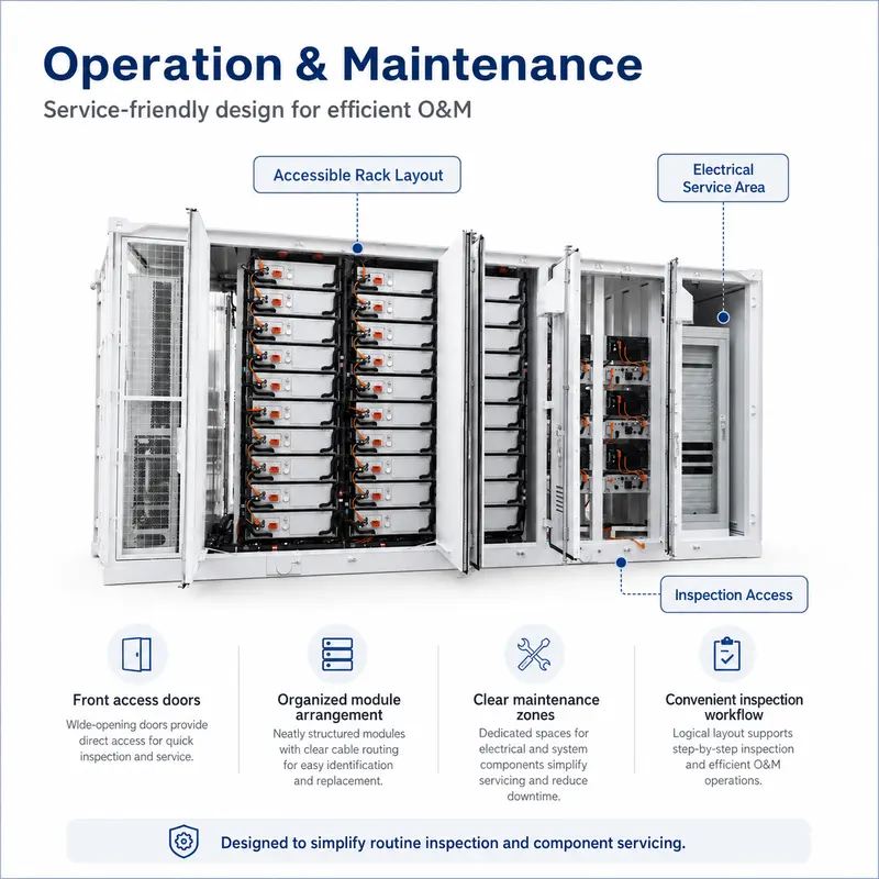 BESS LiFePO4 Solar Battery Storage, 1000kWh–5MWh / 1MW (10ft/20ft Container, IP67) — customisation options