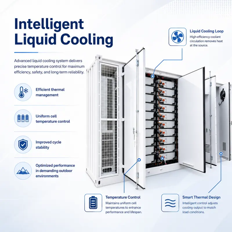 Customized Battery Energy Storage Container, 1000kWh–2150kWh (Liquid-Cooled, IP67) — construction and materials detail