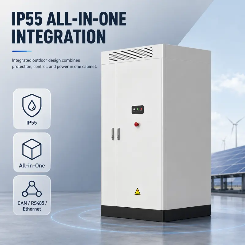 DC 1000V Liquid-Cooled Commercial & Industrial Energy Storage Cabinet (LiFePO4) — safety and protection features