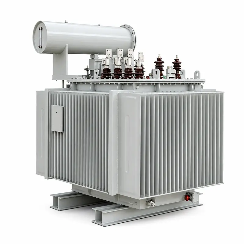 Energy-Saving 500–3500kVA 35kV/480V Three-Phase Oil-Immersed Transformer — product photo on white background
