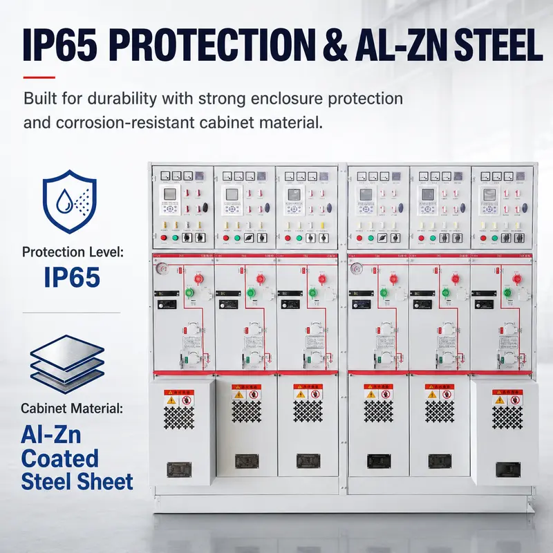 Gas-Insulated MV/HV Switchgear 12kV / 24kV / 33kV — SF6 Metal-Enclosed Switch Cabinet — protection features