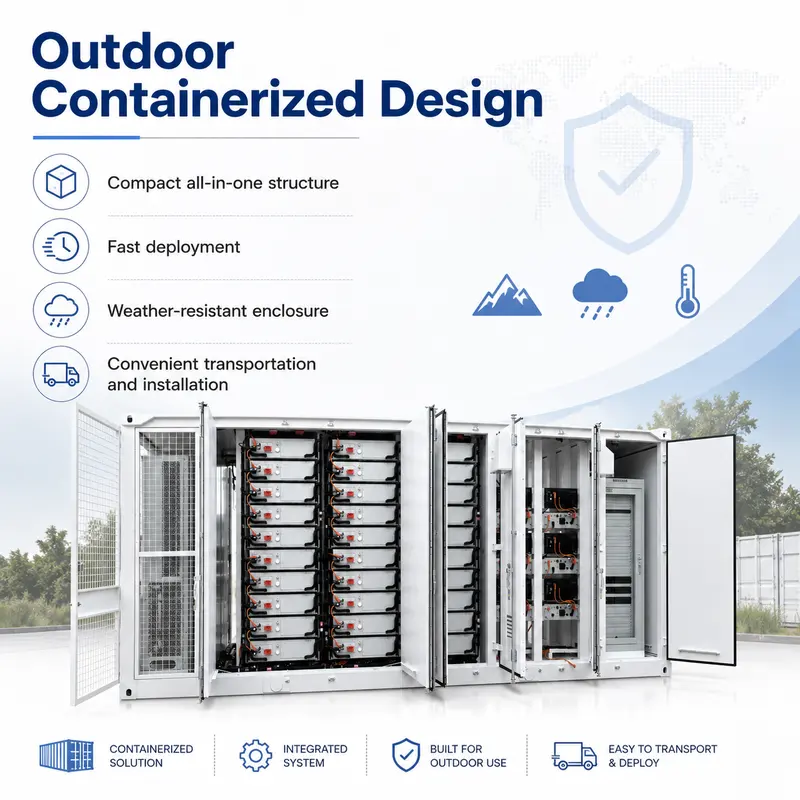 High-Voltage Lithium-Ion BESS, Liquid-Cooled, Off-Grid (1000kWh–5MWh, 10-Year Warranty, IP67) — typical application