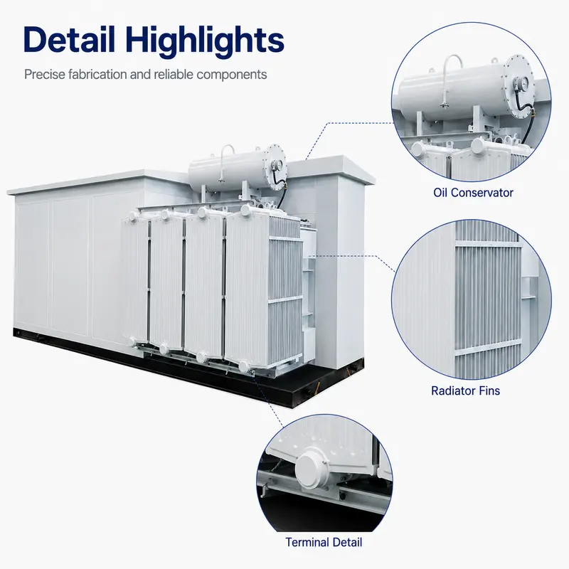 Hua-style Photovoltaic Boost Prefabricated Substation (35/0.4 kV) — workmanship detail