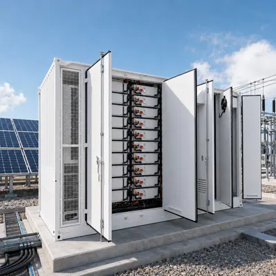 LiFePO4 Containerized BESS, 1MWh–6MWh / 1000kW (Liquid-Cooled, IP67) installed on site