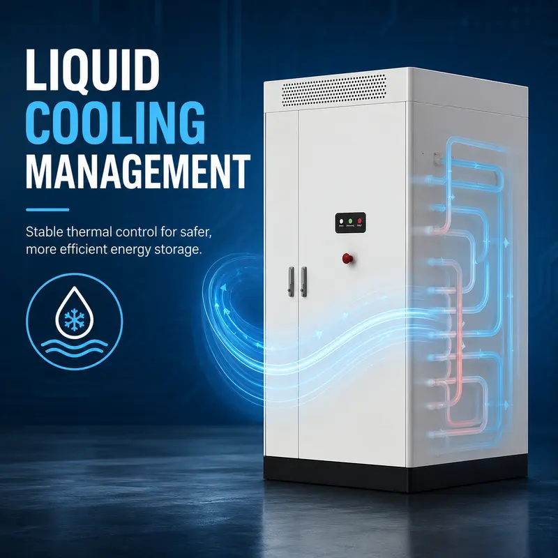 Liquid-Cooled Lithium Battery Energy Storage System — Static Diesel-Hybrid Integrated Cabinet — construction and materials detail