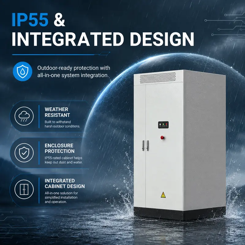 Liquid-Cooled Lithium Battery Energy Storage System — Static Diesel-Hybrid Integrated Cabinet — safety and protection features