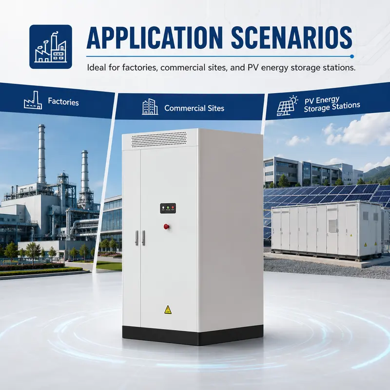 Liquid-Cooled Lithium Battery Energy Storage System — Static Diesel-Hybrid Integrated Cabinet — typical application
