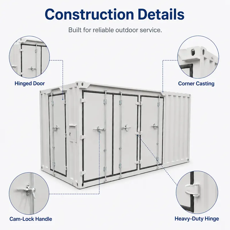 Movable 3150 kVA 6.3/0.8 kV Prefabricated Container Substation — workmanship detail