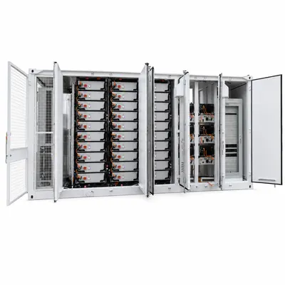 Outdoor 20ft/40ft Battery Container ESS (1–5MWh, Liquid-Cooled, IP67) — product photo on white background