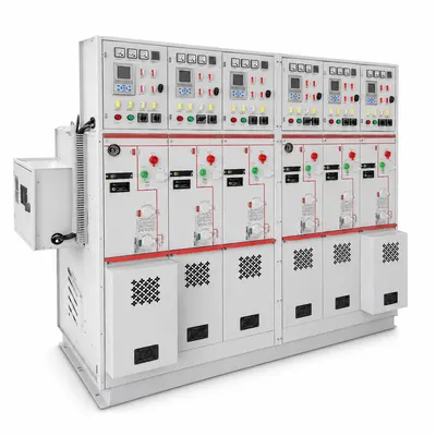 SF6 Intelligent Ring Main Unit, 12–33kV (630–2500A, Solid-Insulated, Indoor) — product photo on white background