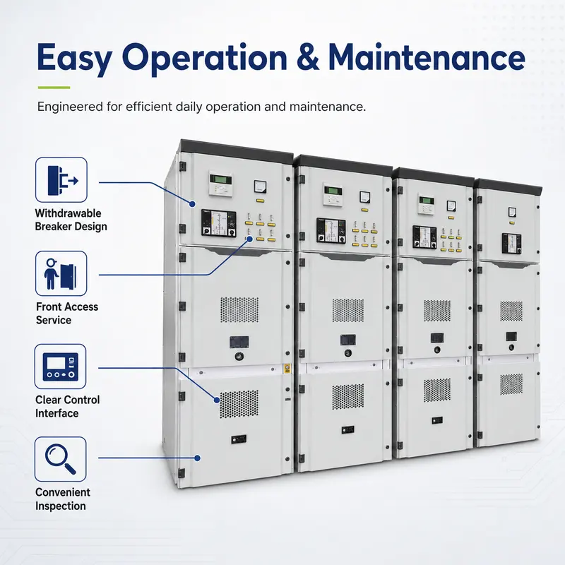 Smart 12–35kV Metal-Clad Switchboard / Distribution Panel, 4000A, IP65 — specification and nameplate detail