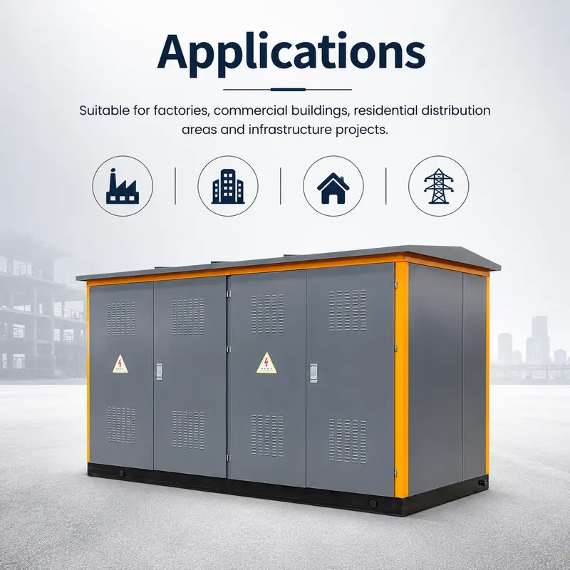Three Phase 11–36 kV Compact Package Substation — typical application